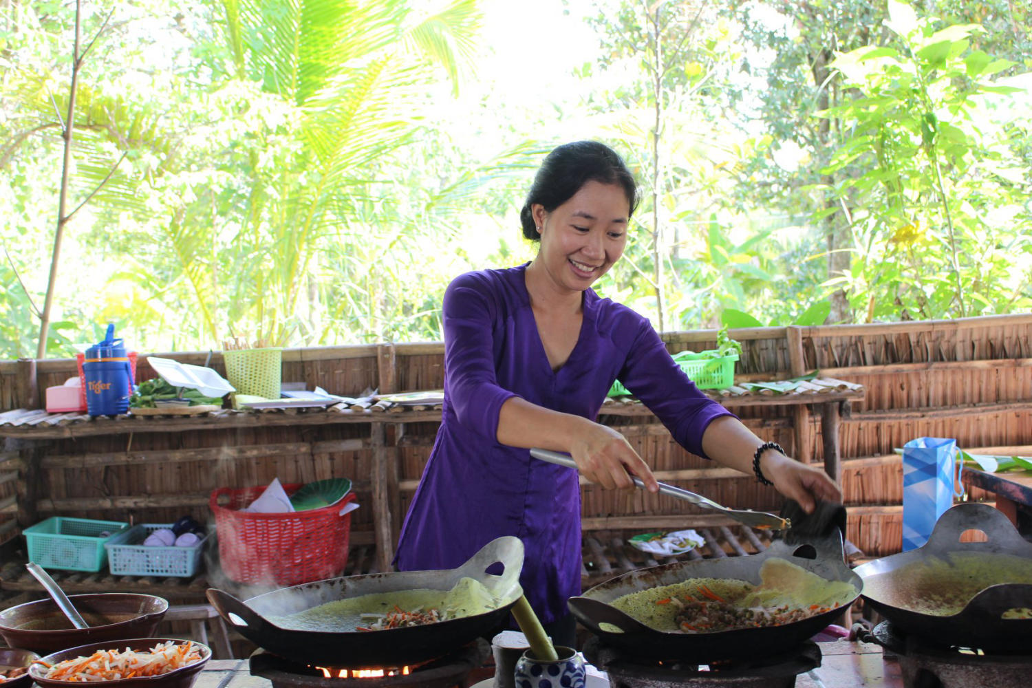 thưởng thức ẩm thực trực tiếp